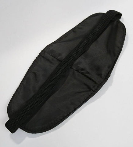 Hells Couture BDStyle Sphere Wide Leather Blindfold Premium Sensory Play - Masks And Blindfolds