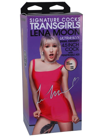 Doc Johnson Main Squeeze Lena Moon Signature Cock with Penetrable Ass Dual Sex Toy - Masturbators and Strokers