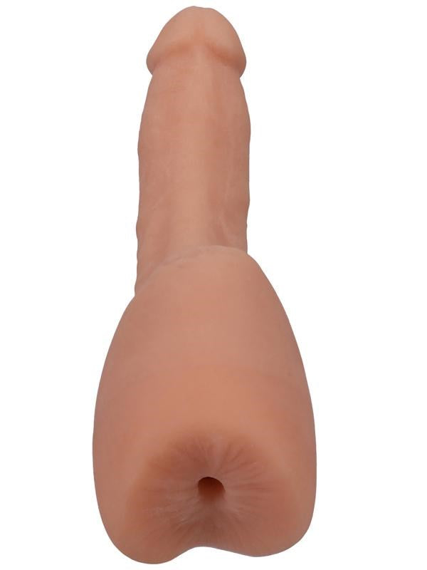 Doc Johnson Main Squeeze Lena Moon Signature Cock with Penetrable Ass Dual Sex Toy - - Masturbators and Strokers