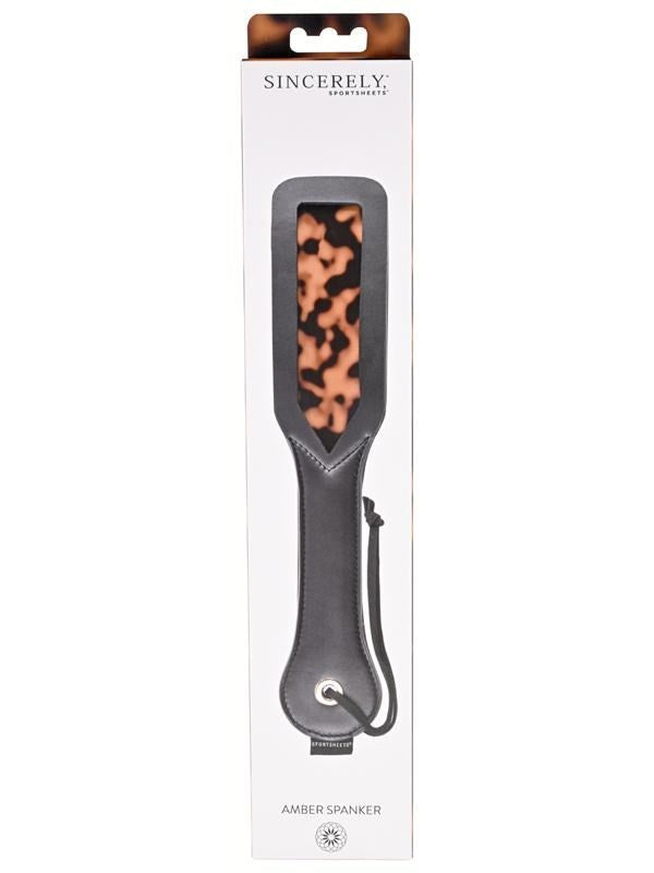 Sportsheets Amber Spanker Premium Impact Play Paddle with Steel Core - Paddles And Slappers