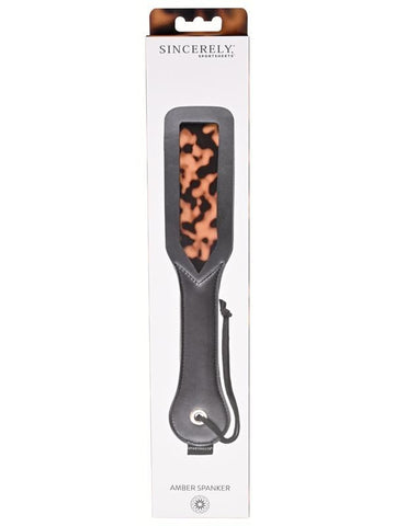Sportsheets Amber Spanker Premium Impact Play Paddle with Steel Core - Paddles And Slappers