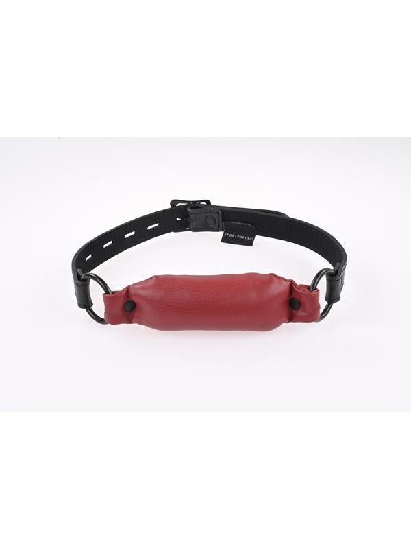 Sportsheets Saffron Soft Bit BDSM Gag Premium Vegan Leather Design - Bondage Gags and Bits