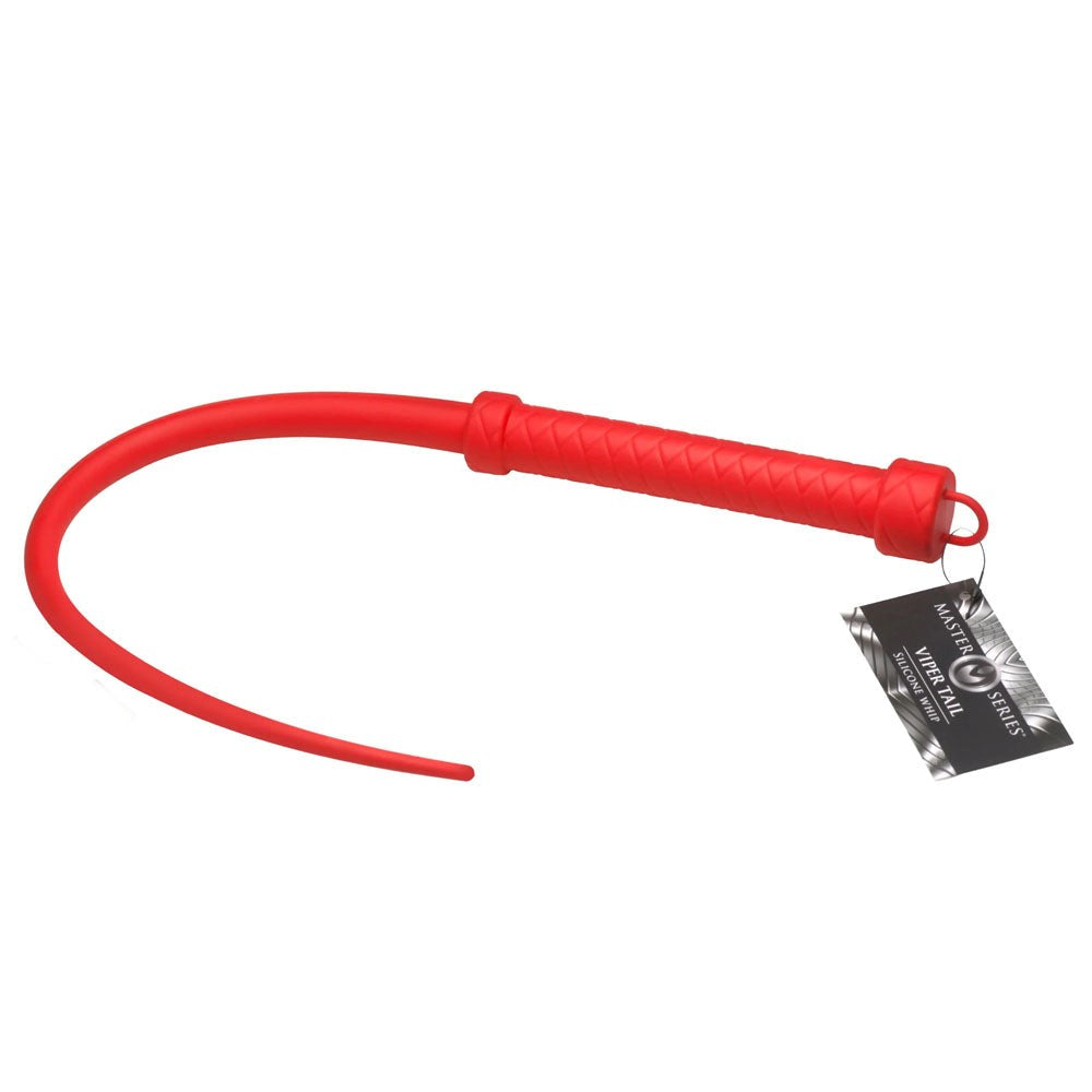 XR Brands Master Series Viper Tail BDSM Play Silicone Whip - - Whips And Crops
