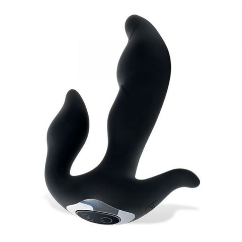 Adam & Eve 3 Point Vibrating Prostate Massager Black - Prostate Toys