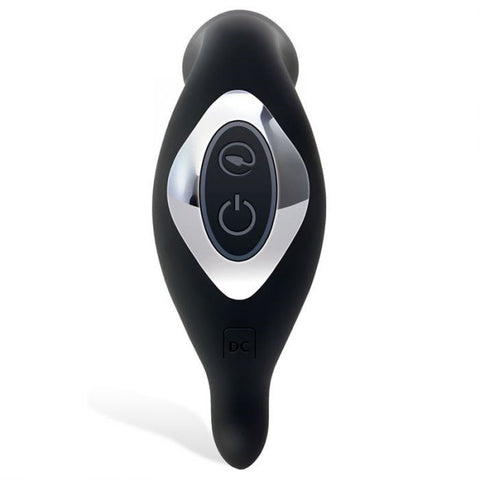 Adam & Eve 3 Point Vibrating Prostate Massager Black - Prostate Toys