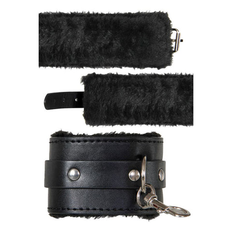 Adam & Eve Bondage Play Hog Tie Restraints Black with Quick Release Safety - Cuffs And Restraints