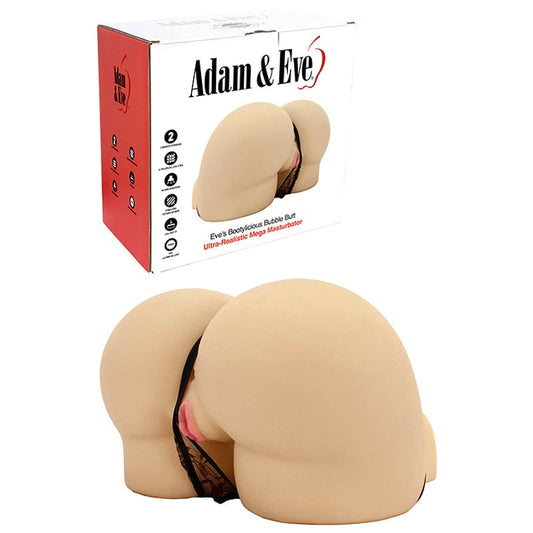 Adam & Eve Eves Bootylicious Bubble Butt Masturbator Dual Entry TPR - - Masturbators and Strokers