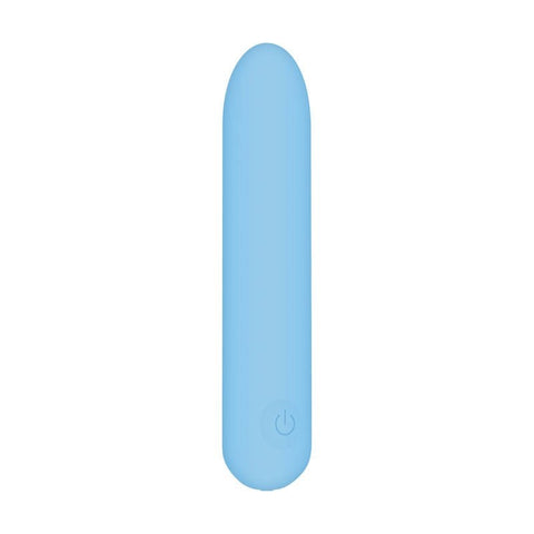 Adam & Eve Eves Silky Sensations Rechargeable Bullet Vibrator Blue Soft Touch - Bullet Vibrators