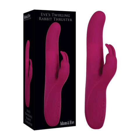Adam & Eve Eves Twirling Thrusting Rabbit Vibrator Purple Dual Motor - Rabbit Vibrators