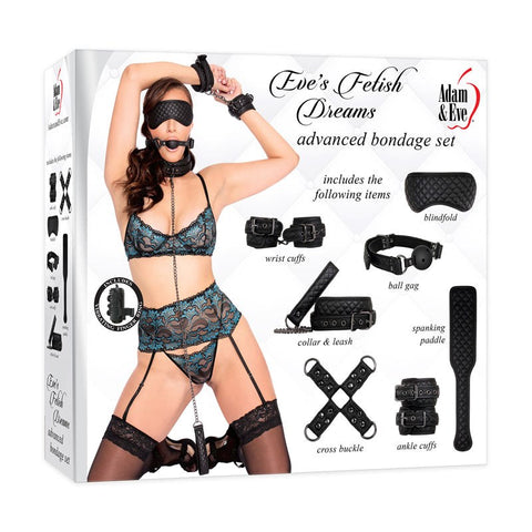 Adam & Eve Fetish Dreams Advanced Bondage Set 7 Piece Premium - Bondage Kits