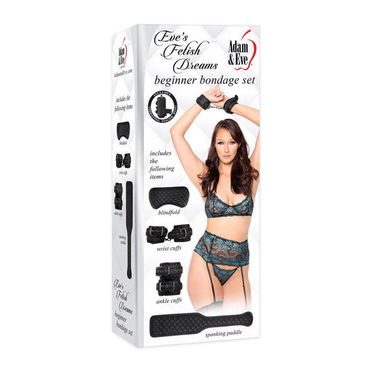 Adam & Eve Fetish Dreams Beginner Bondage Kit 4 Piece - - Bondage Kits