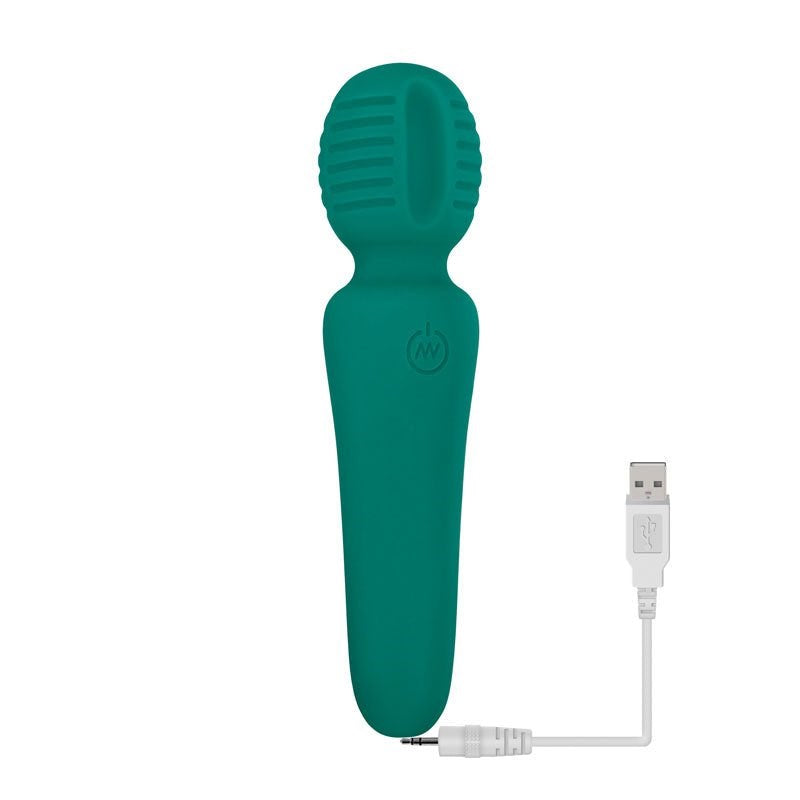 Adam & Eve Petite Private Pleasure Body Wand Massager Green Flexible Clitoral - - Body Wands