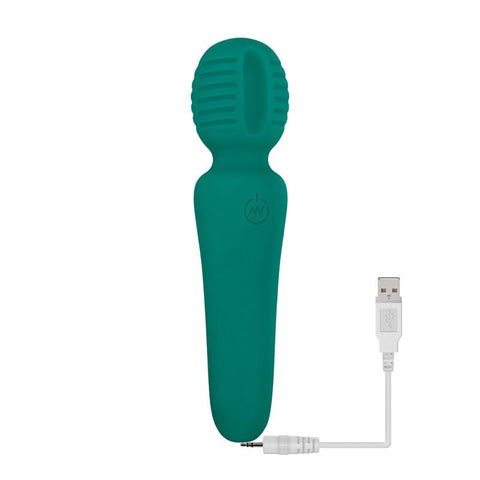 Adam & Eve Petite Private Pleasure Body Wand Massager Green Flexible Clitoral - Body Wands