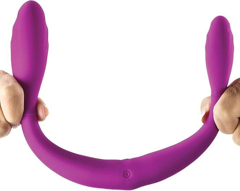 Adam & Eve Joy Stick USB Rechargeable Dual Vibrating Double Dong 14.5 Inch - Vibrating Dildos