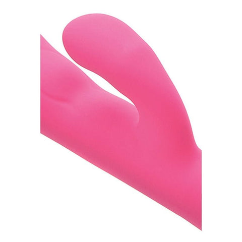 Adam & Eve Warming Rechargeable G Spot Rabbit Vibrator Pink with Dual Motors - Rabbit Vibrators