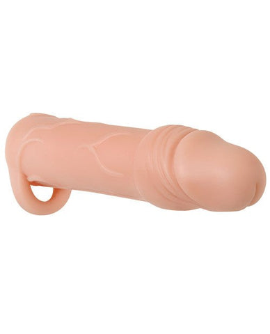 Adam & Eve True Feel Penis Extension Sleeve Flesh TPE - Pumps, Extenders and Sleeves