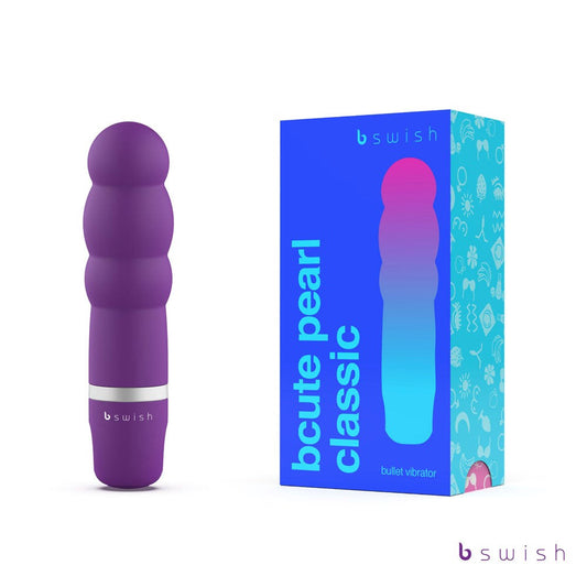 B Swish Bcute Pearl Classic Bullet Vibrator Purple Compact Clitoral - - G-Spot Vibrators
