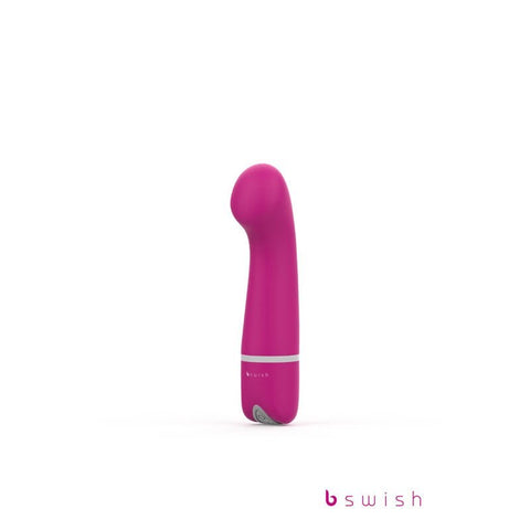 B Swish Bdesired Deluxe Curve G Spot Vibrator Rose Waterproof Silicone - G-Spot Vibrators