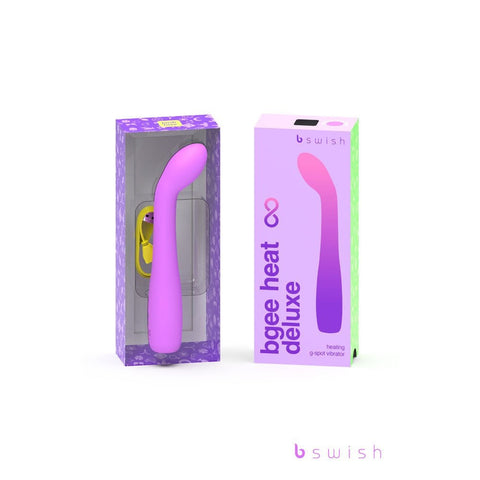 B Swish Bgee Heat Infinite Deluxe G Spot Vibrator Sweet Lavender with Heating - G-Spot Vibrators