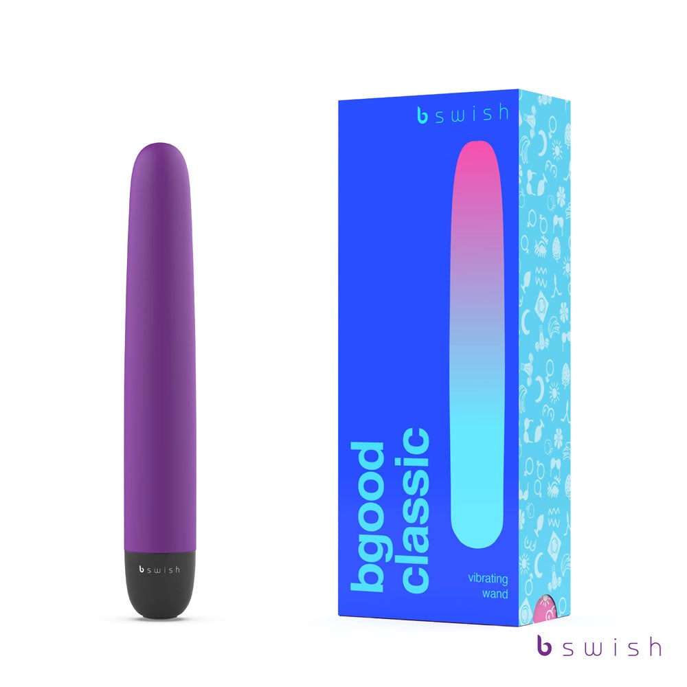 B Swish Bgood Classic Bullet Vibrator Purple 5 Speed Waterproof Sex Toy - - Bullet Vibrators