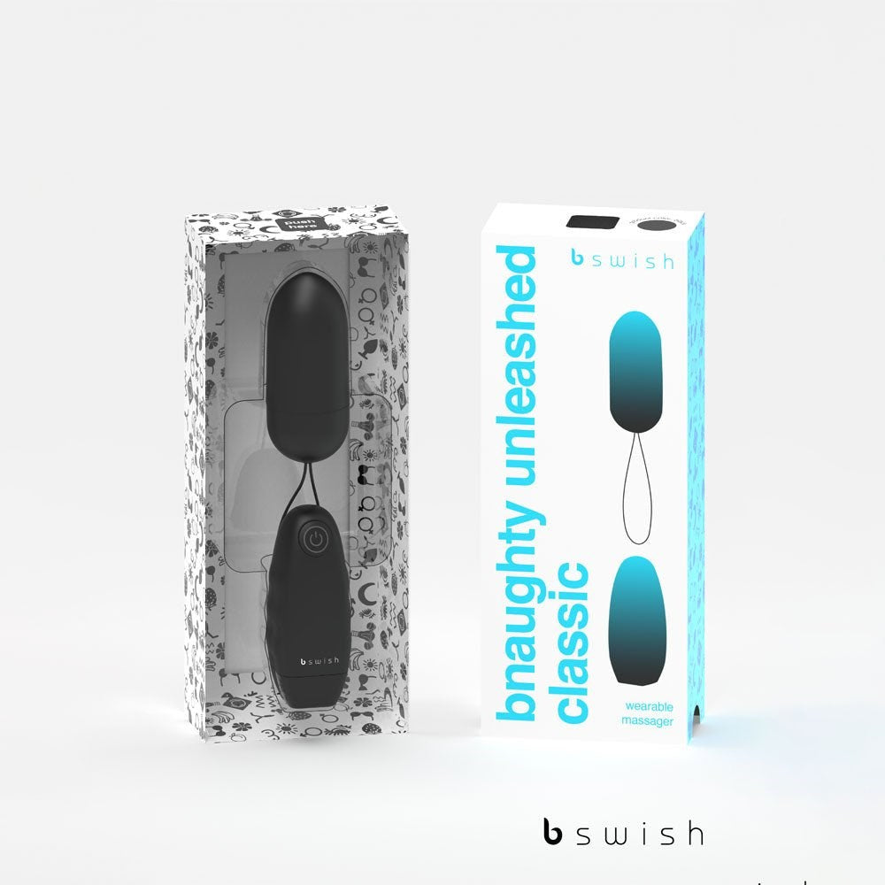 B Swish Bnaughty Classic Unleashed Wireless Remote Bullet Vibrator Black - - Bullet Vibrators