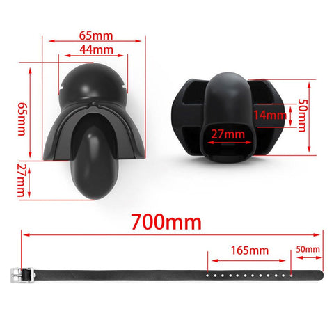 BDStyle Tongue Fixed BDSM Play Gag Balls Premium Silicone Restraint - Bondage Gags and Bits