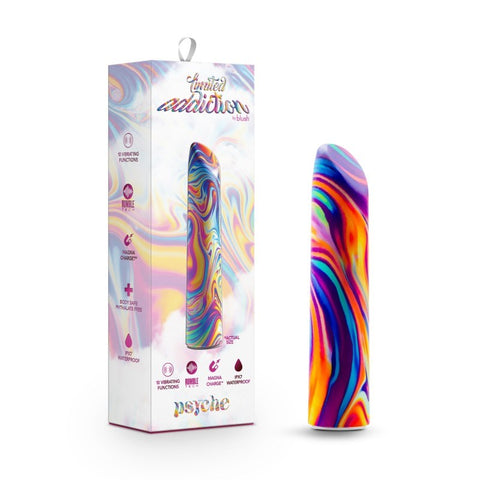 Blush Novelties Limited Addiction Psyche Power Vibe Bullet Vibrator Rainbow - Bullet Vibrators