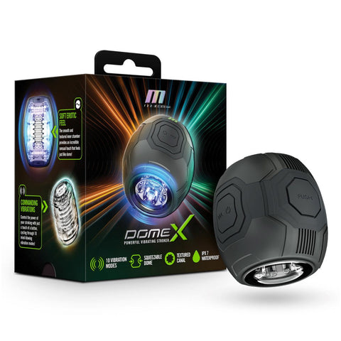 Blush Novelties M For Men Dome X USB Rechargeable Vibrating Male Masturbator - Masturbators and Strokers