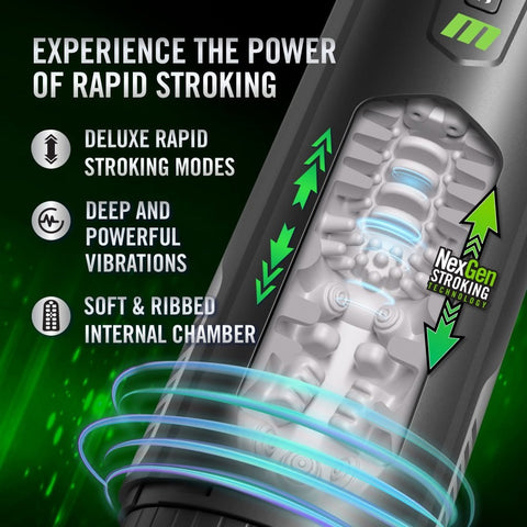 Blush Novelties M For Men Master Blaster Vibrating Sucking Auto Masturbator - Masturbators and Strokers