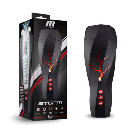 Blush Novelties M For Men Storm Milking Vibrating Auto Mens Masturbator - Masturbators and Strokers