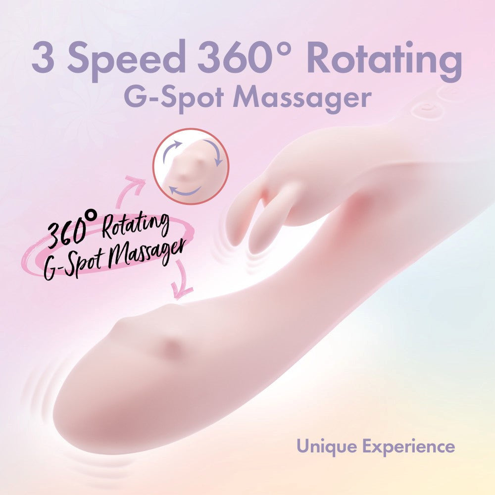 Blush Novelties Play With Me Fairy Flutter Rabbit Vibrator Pink Dual Motor - - Rabbit Vibrators