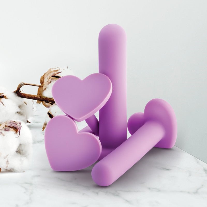 Blush Novelties Wellness Vaginal Dilators Set of 4 Sizes Purple Progressive - - Pussy And Clit Toys