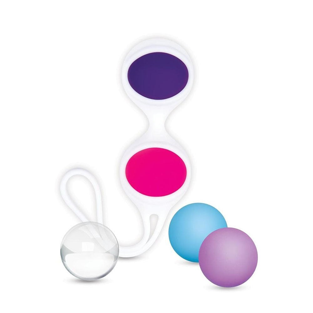 Xgen Products Bodywand Squeeze Mix & Match Coloured Weighted Kegel Balls Set Progressive Training - - Love Eggs and Kegel Exercisers