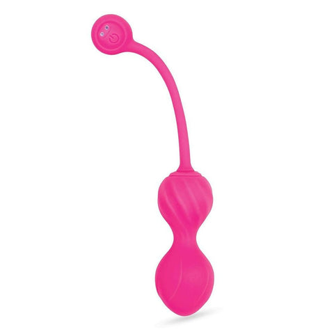 Xgen Products Bodywand Squeeze Remote Control Rechargeable Weighted Kegel Balls Pink - Love Eggs and Kegel Exercisers