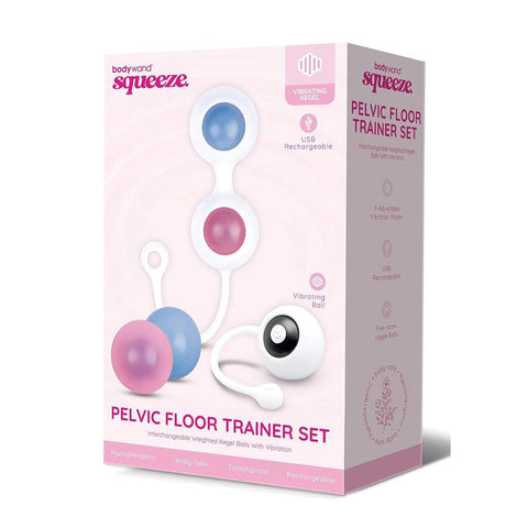 Xgen Products Bodywand Squeeze USB Rechargeable Weighted Vibrating Kegel Set - Love Eggs and Kegel Exercisers