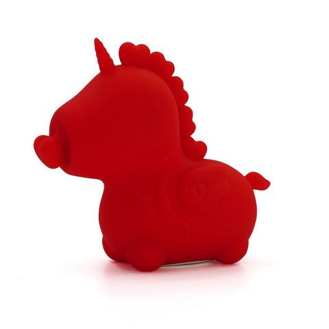 Unihorn Cupids Beau USB Rechargeable Heart Nosed Stimulator Red Clitoral Vibrator - Finger and Tongue Vibrators
