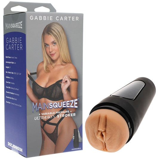 Doc Johnson Main Squeeze Gabbie Carter Flesh Vagina Stroker - - Masturbators and Strokers