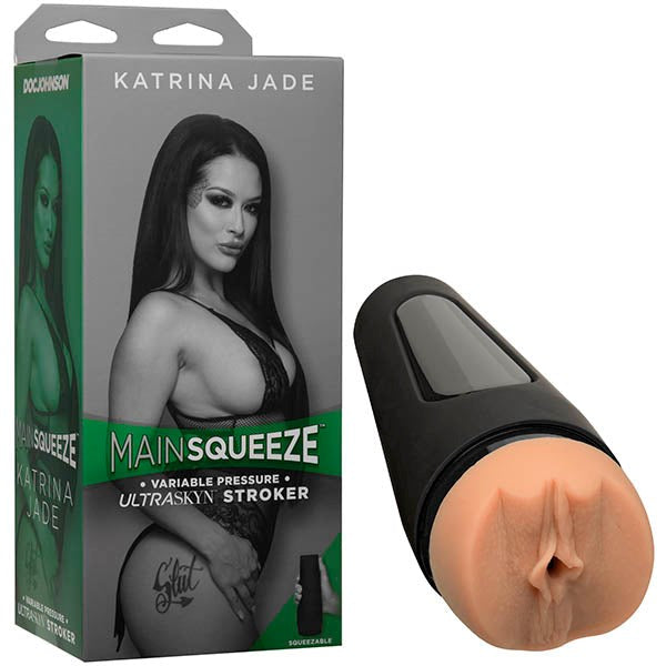 Doc Johnson Main Squeeze Katrina Jade Pussy Stroker Variable Pressure Case - - Masturbators and Strokers