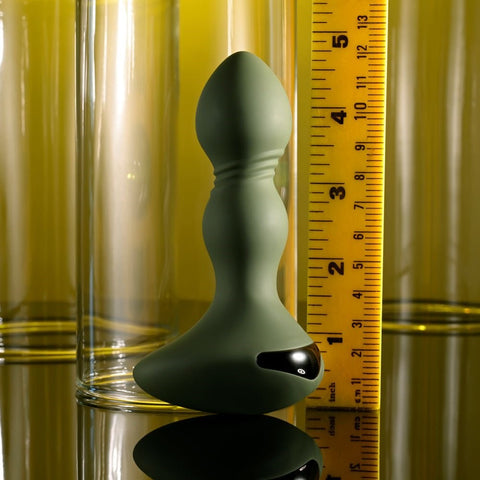 Evolved LIEUTENANT Vibrating Anal Plug Green USB Rechargeable Butt Plug - Butt Plugs