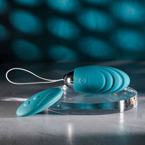 Evolved OVAL OFFICE Wireless Love Egg with Remote Control Green Vibrator - Love Eggs and Kegel Exercisers