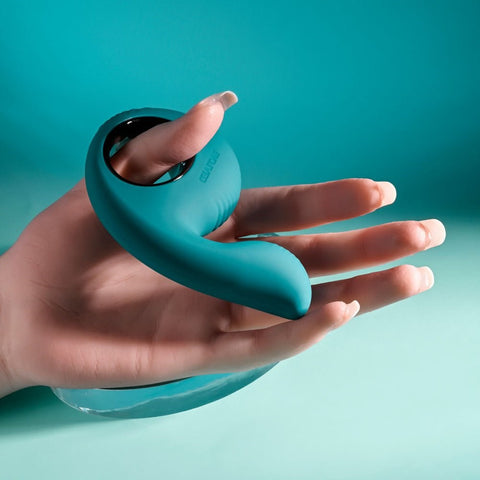 Evolved THUMBS UP USB Rechargeable Vibrator Green with Dual Motors - Personal Massagers