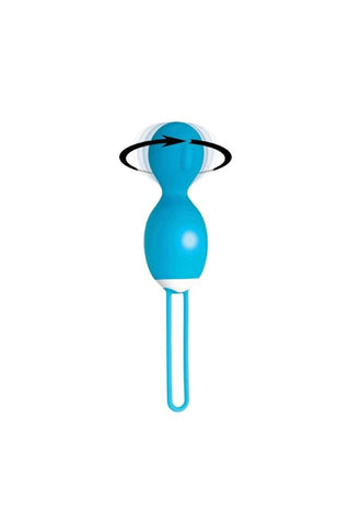 Evolved Twistin The Night Away Vibrating Kegel Exerciser Remote Control Blue - Love Eggs and Kegel Exercisers