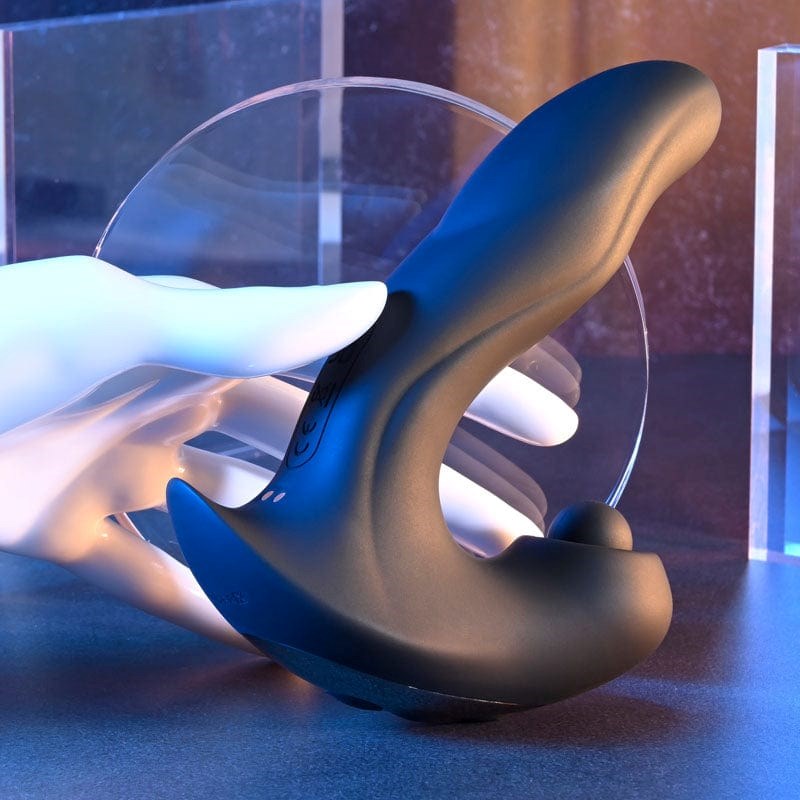 Evolved Gender X MAD TAPPER Double Tapping Vibrating Massager Black Triple Motor - - G-Spot Vibrators