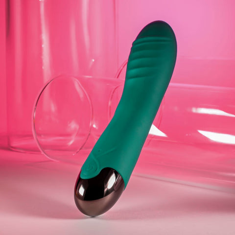 Evolved Gender X PIROUETTE USB Rechargeable G Spot Vibrator Green with Twirling - G-Spot Vibrators