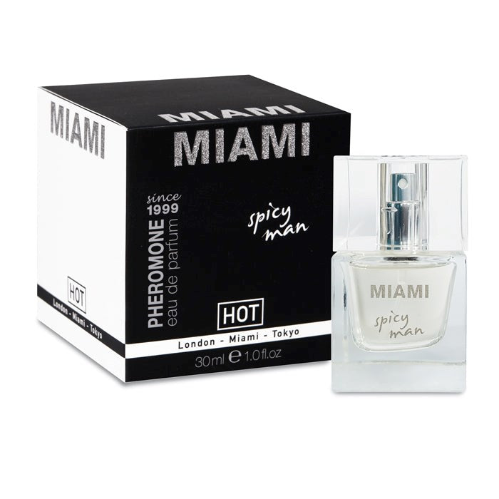 Hot Ero Hot Pheromone Miami Spicy Man Sex Pheromone Cologne 30ml - - Sex Pheromones and Perfumes