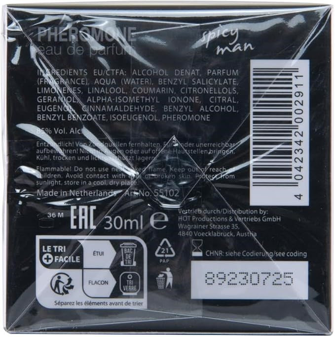 Hot Ero Hot Pheromone Miami Spicy Man Sex Pheromone Cologne 30ml - - Sex Pheromones and Perfumes