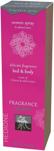 Hot Ero SHIATSU Cherry and White Lotus Scented Bed and Body Spray 100ml - Bath and Intimate Fragrances