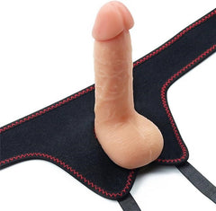 Lovetoy Ingen Easy Strap-On Dildo Set Flesh 17.8cm - - Strap On Sextoys