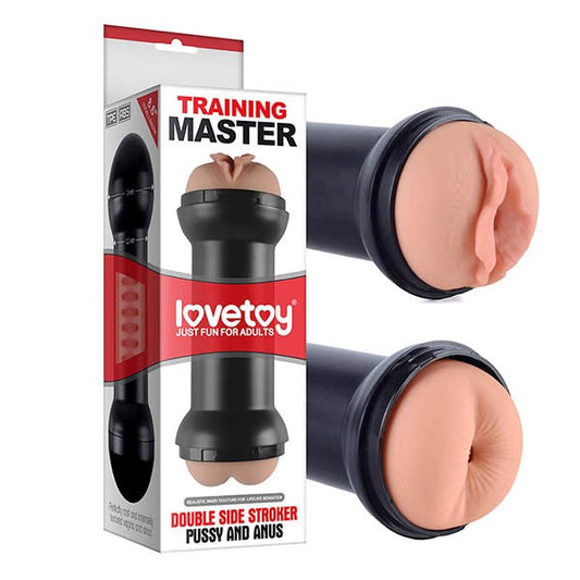 Lovetoy Training Master Double Side Pussy & Ass Stroker Dual Entry - - Masturbators and Strokers