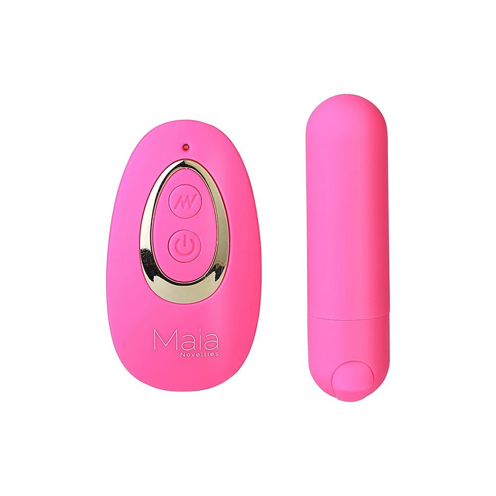 Maia JESSI Remote USB Rechargeable Bullet Vibrator Pink Wireless Control - - Bullet Vibrators